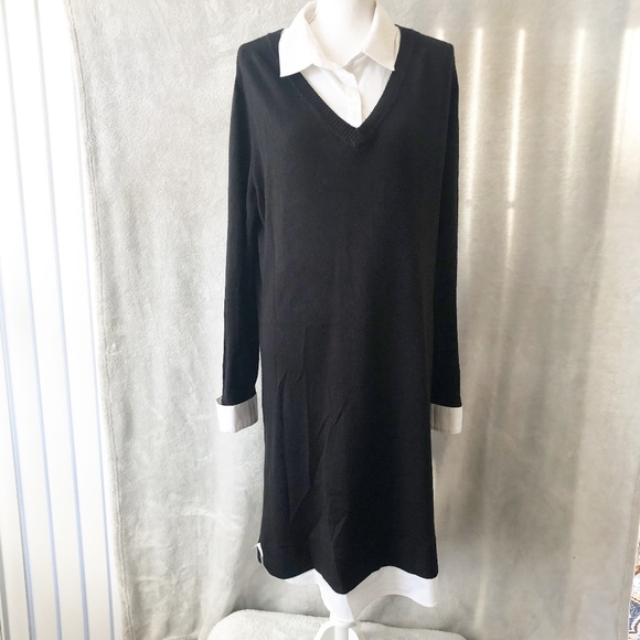 collared sweater dress